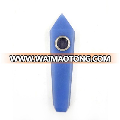 Wholesale Blue Moonstone Crystal Smoking Pipes  Quartz Smoking Accessories