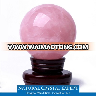 High Quality Natural Rose Quartz Spheres Pink Crystal Balls for sale