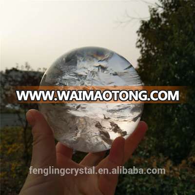 High Quality natural polished clear quartz crystal ball for decoration